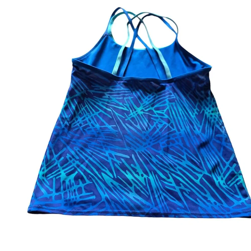 Nike Girls Swimsuit One‎ Piece 10 Blue & Tankini Top Size 14